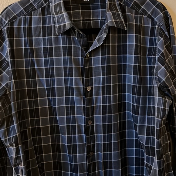 Theory Zack Plaid Domingo Sport Shirt - Picture 3 of 8